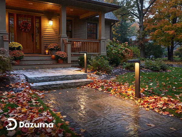 How Rain, Fallen Leaves, and Frost Affect Outdoor Lights