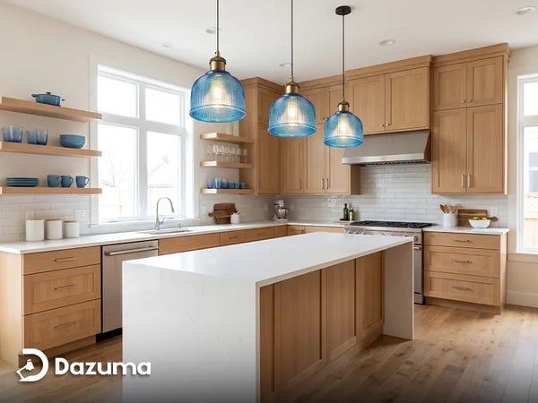 Blue Pendant Lights Without Overwhelming the Room