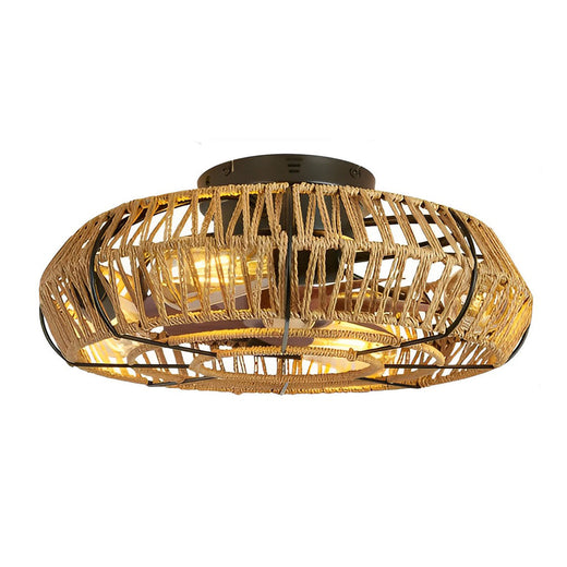 Caged Ceiling Fans with Light
