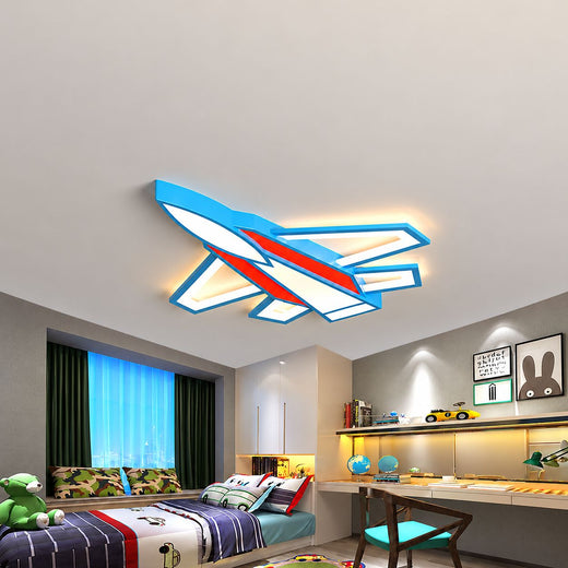 Cartoon Airplane LED Modern Ceiling Lights Flush Mount Lighting Ceiling Lamp