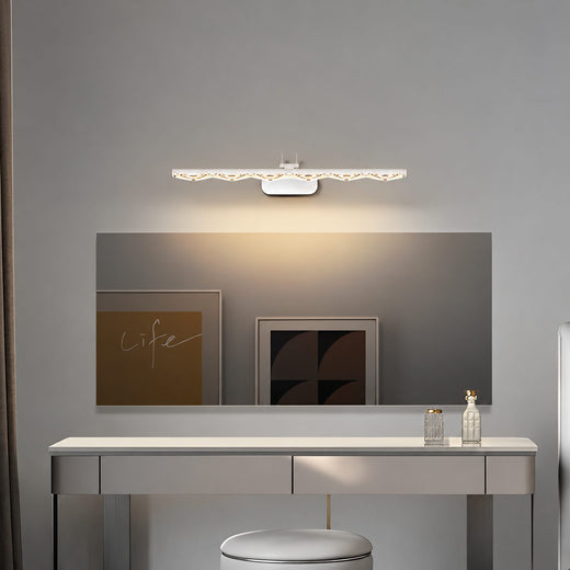 Crystal - Like Bathroom Vanity Light with Multi - Faceted Prismatic Acrylic Shade
