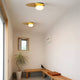 1 - Light LED Oval Metal White Glass Flush Mount Ceiling Light