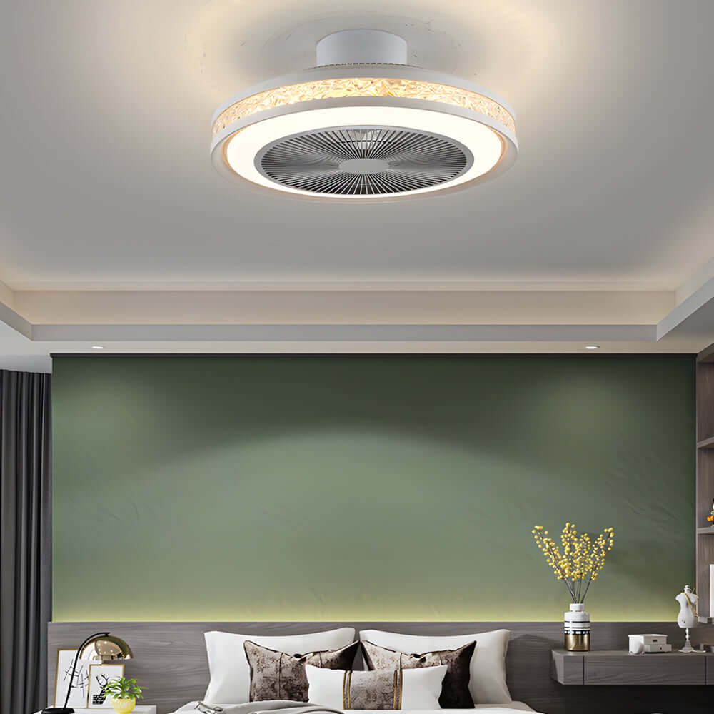 Nordic Bladeless Ceiling Fans Light Bedroom Ceiling Fans with