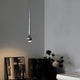 Modern Chromed Metal Single Water Drop LED Pendant Light
