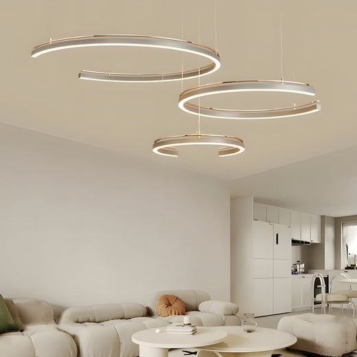 Modern Circular 2/3 - Light C - Shape Suspension Ceiling Lamp