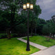 3 Lights Waterproof Black Modern Outdoor Post Lights Public Lighting - Dazuma