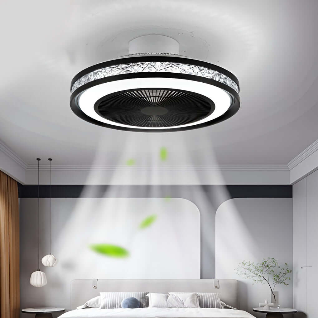 Nordic Bladeless Ceiling Fans Light Bedroom Ceiling Fans with