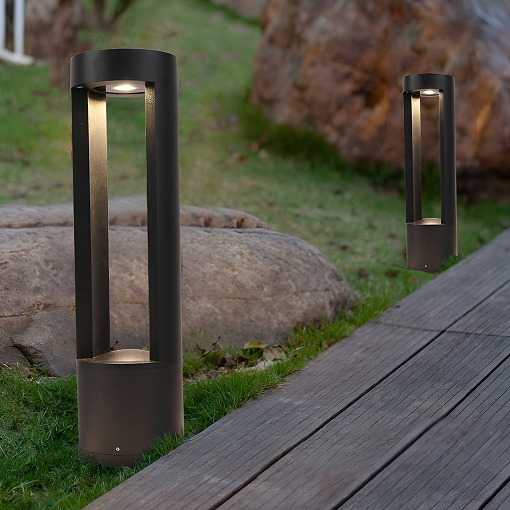 Creative Hollow Cylindrical Shaped LED Lamp Post Lights Outdoor Lights