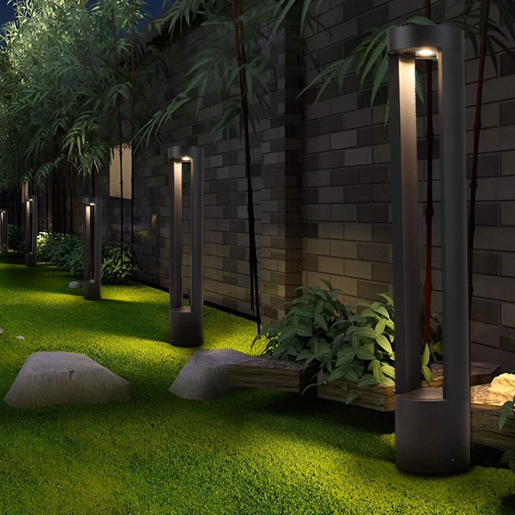 Creative Hollow Cylindrical Shaped LED Lamp Post Lights Outdoor Lights