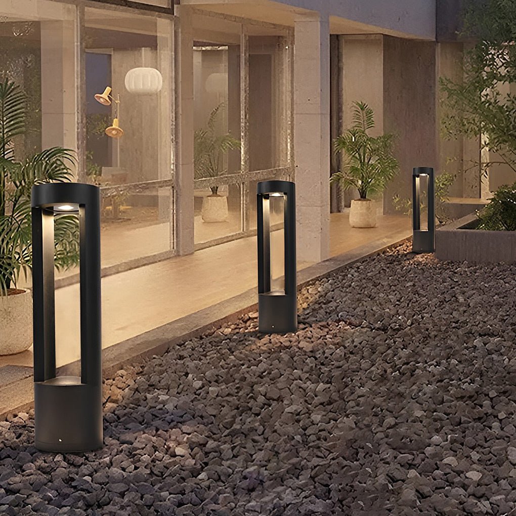 Creative Hollow Cylindrical Shaped LED Lamp Post Lights Outdoor Lights