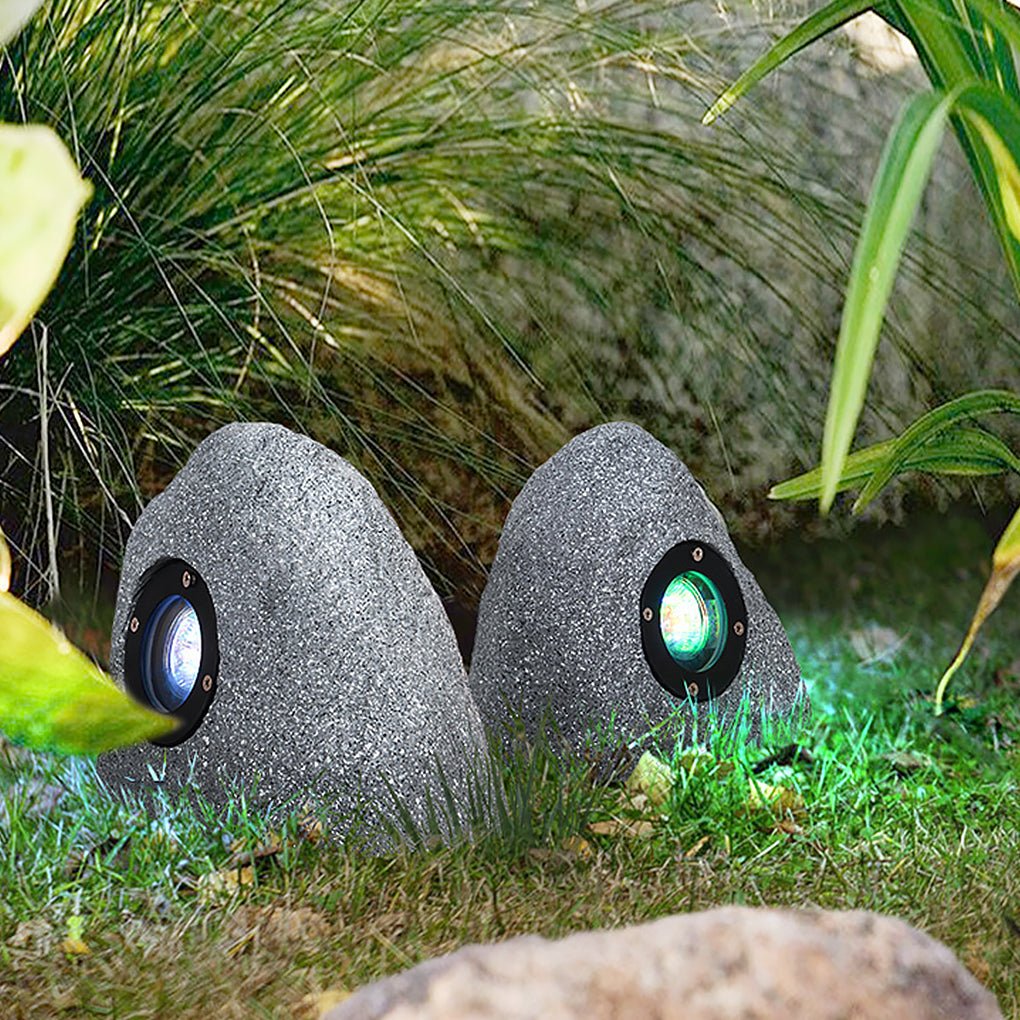 Resin Stone Waterproof IP54 LED Color Changing Modern Outdoor Light