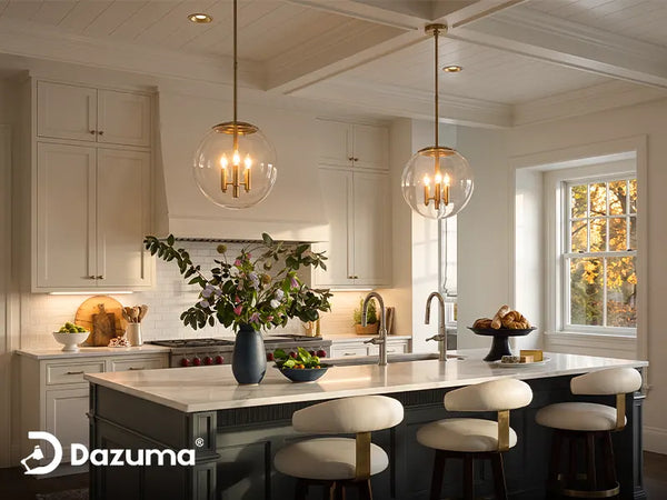 Kitchen Lighting for Fall and Holiday Hosting