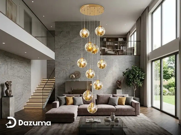 How to Choose a Chandelier for a Two-Story Living Room