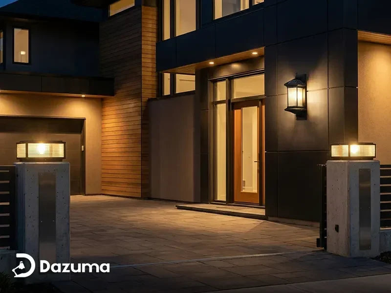 Should Pillar Lights Match Wall Lights?