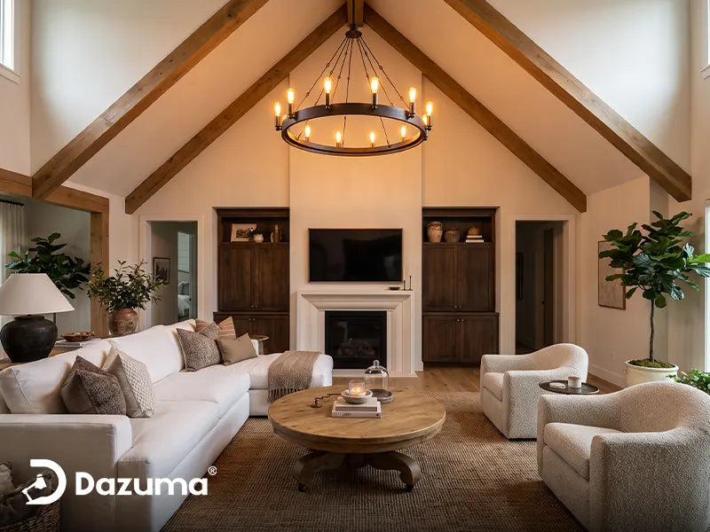 How to Choose a Chandelier for a Vaulted Ceiling: Size, Hanging Height & Compatibility