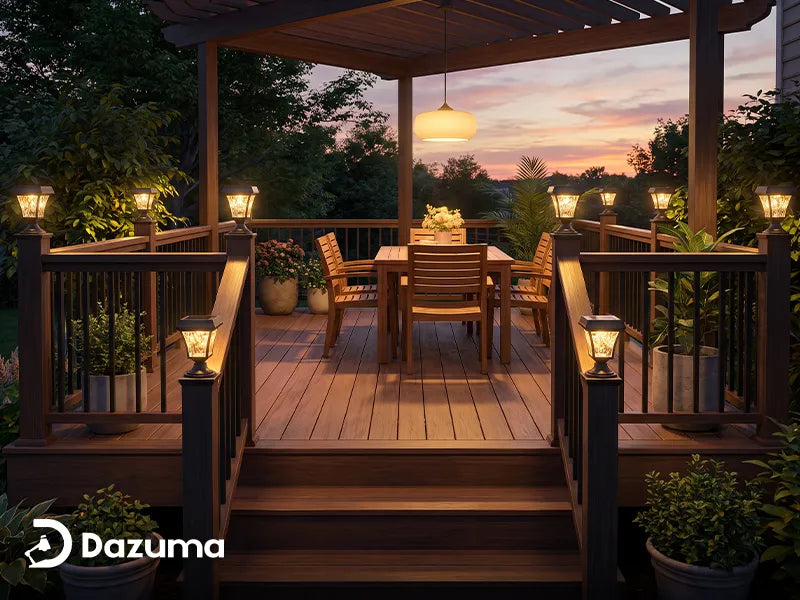 Are Solar Post Cap Lights Bright Enough for Decks?