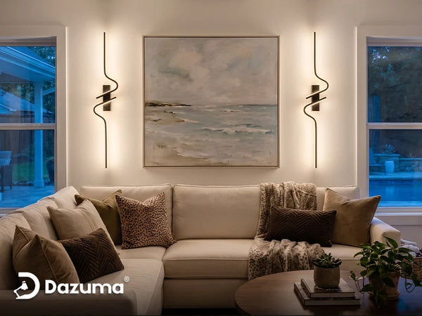 How to Use Wall Sconces in a Living Room Without Making the Walls Feel Busy
