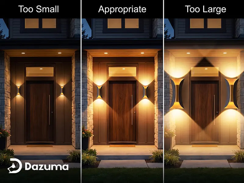 Outdoor Wall Lights for Front Doors: How to Choose the Right Size and Style