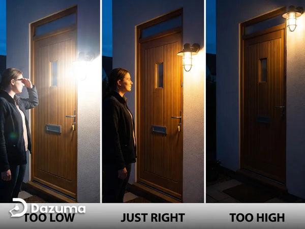 How High Should Outdoor Wall Lights Be Mounted Beside a Door?