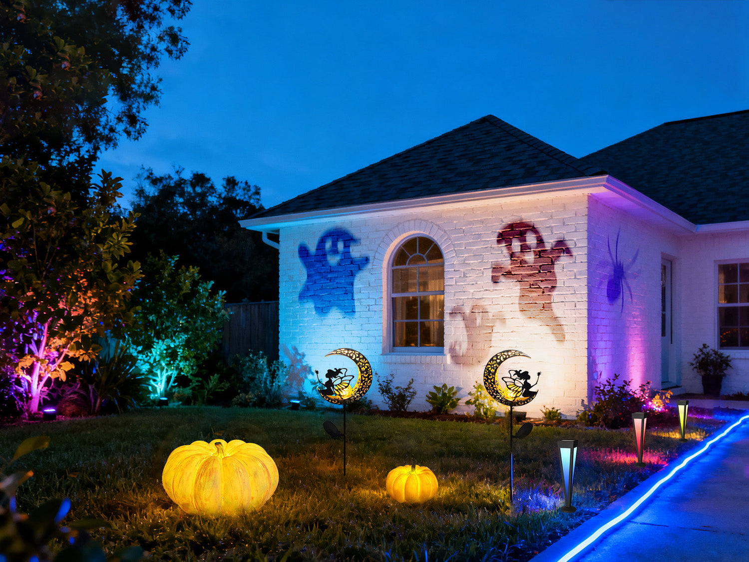 How to Do a Halloween Light Show in Your Garden?