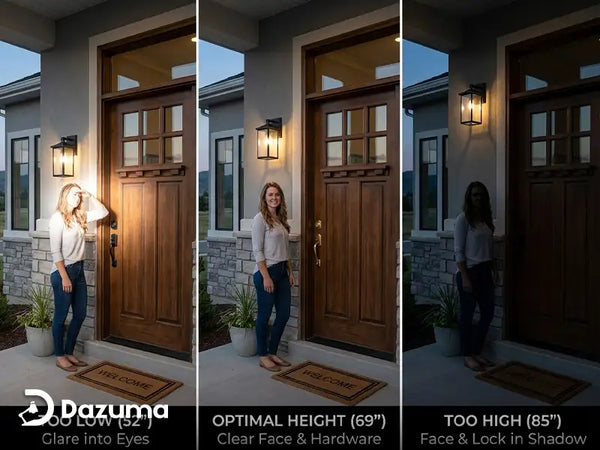 How High Should Outdoor Wall Lights Be Installed?