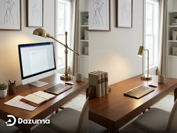 Swing Arm vs Fixed Desk Lamps for Small Workspaces