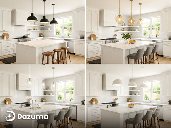 What Color Pendant Lights Go Best With White Cabinets?