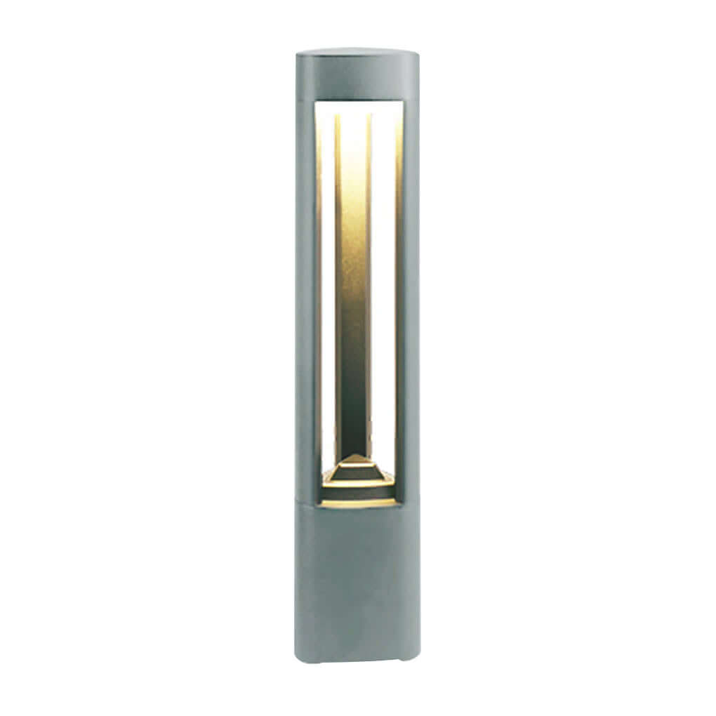 Triple-Side Emitting Solar LED Garden Bollard Lights Heart Design & Weatherproof