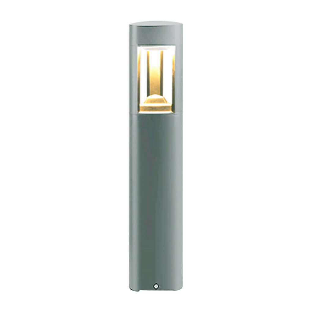 Triple-Side Emitting Solar LED Garden Bollard Lights Heart Design & Weatherproof