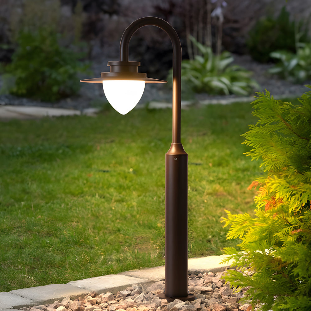 Nordic Minimalist Arc Arm Lawn Lamp LED Waterproof Outdoor Landscape Decorative Lighting - Dazuma