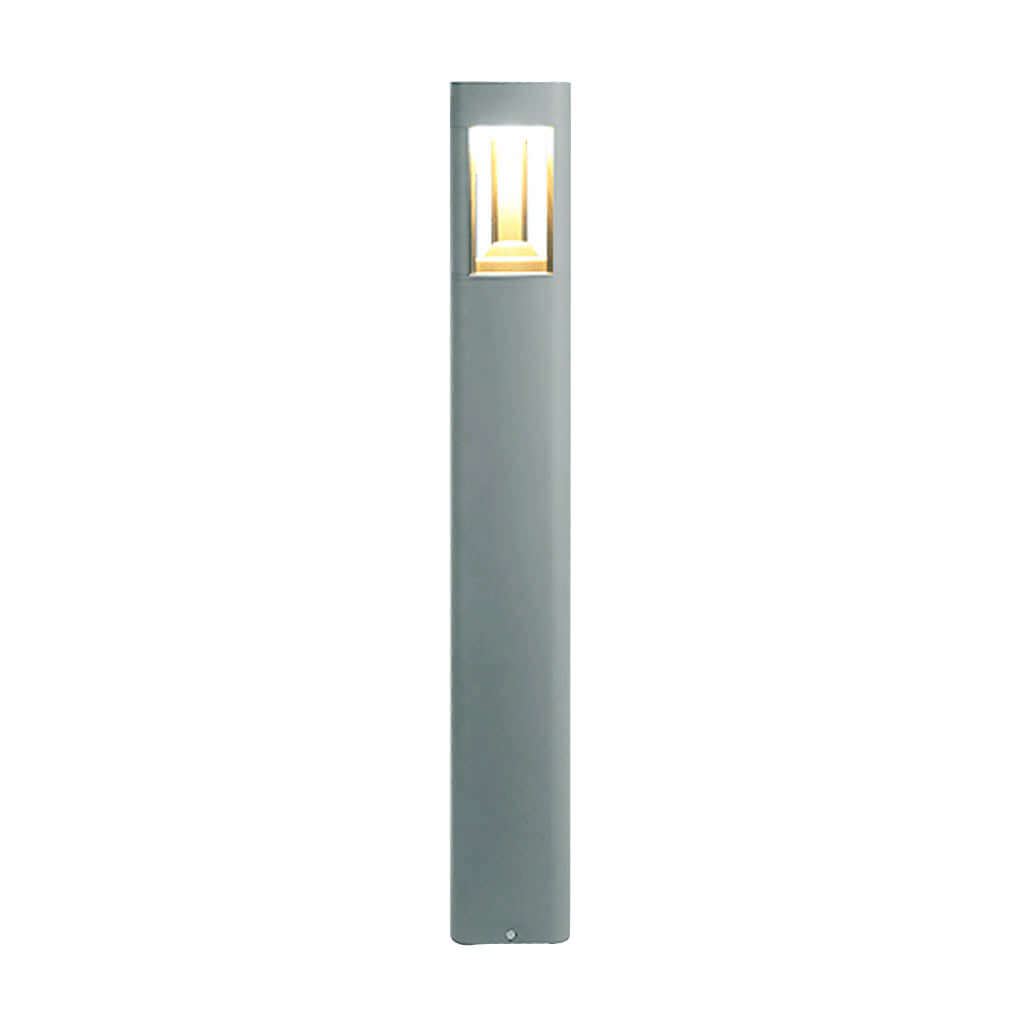 Triple-Side Emitting Solar LED Garden Bollard Lights Heart Design & Weatherproof