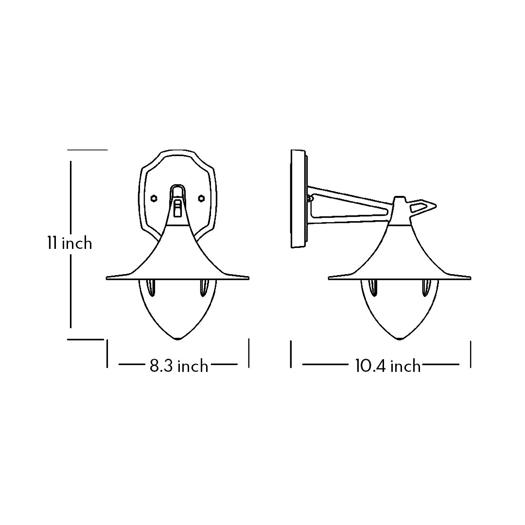 Contemporary brown wall-mounted light fixture with clean rectangular profile and modern styling