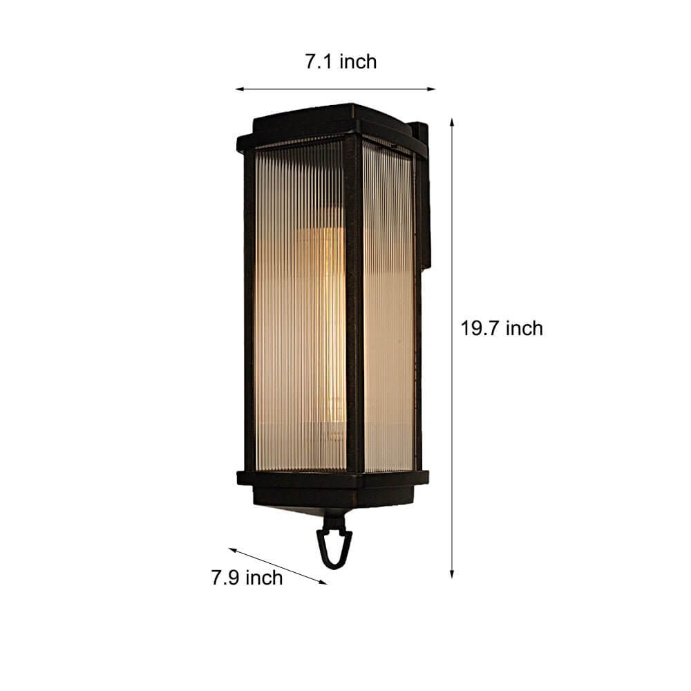 1 Head 19.7 - inch Outdoor Wall Lantern Sconce
