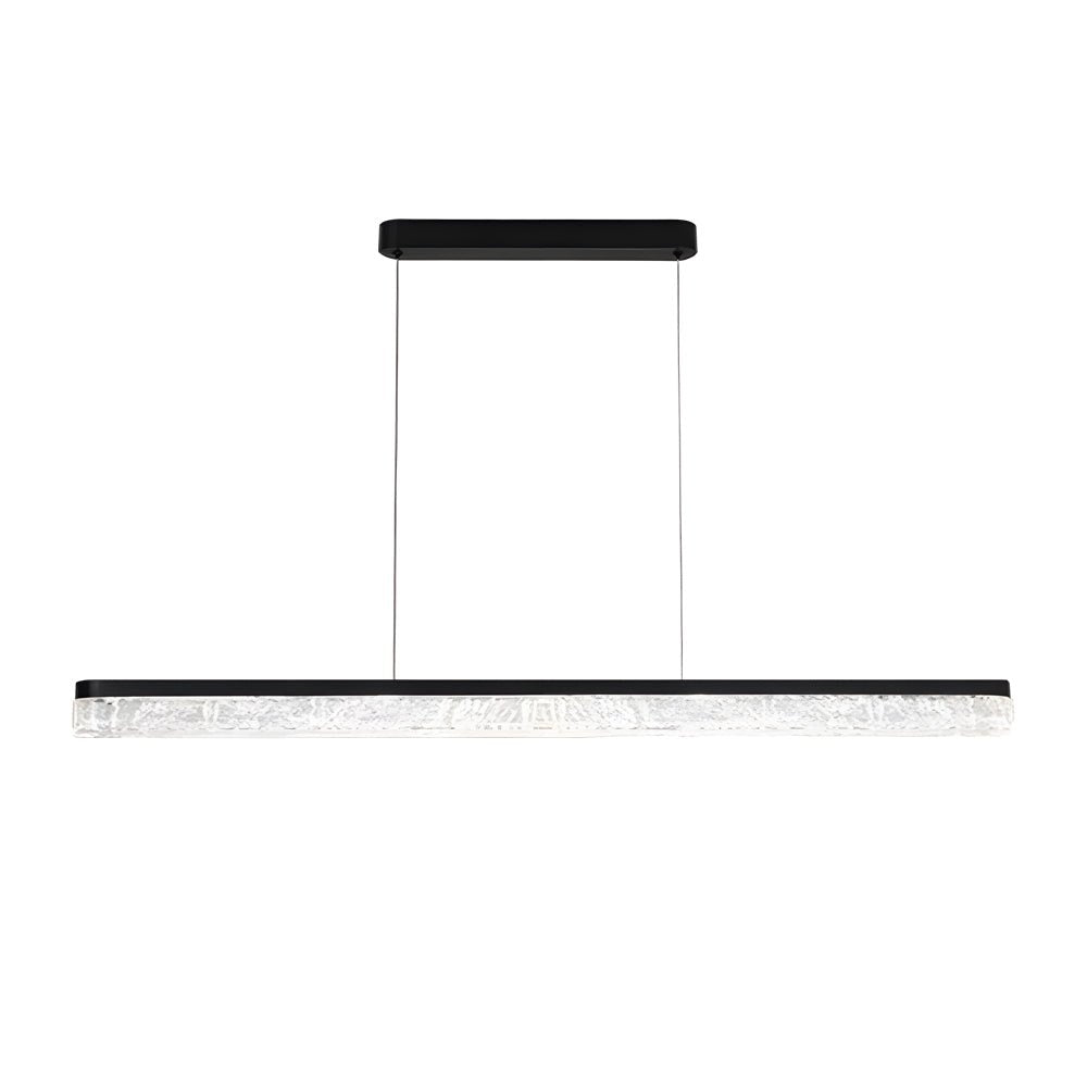 1 Light 47.24 - In Island Light Dimmable Black Linear Pendant Light