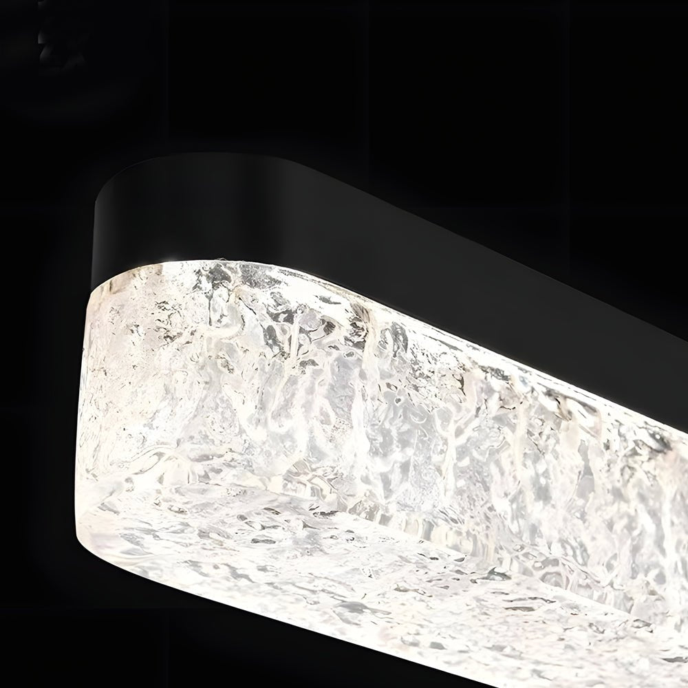 1 Light 47.24 - In Island Light Dimmable Black Linear Pendant Light