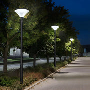 1 - Light Black Outdoor LED Solar Lamp Post and Pole Street Light