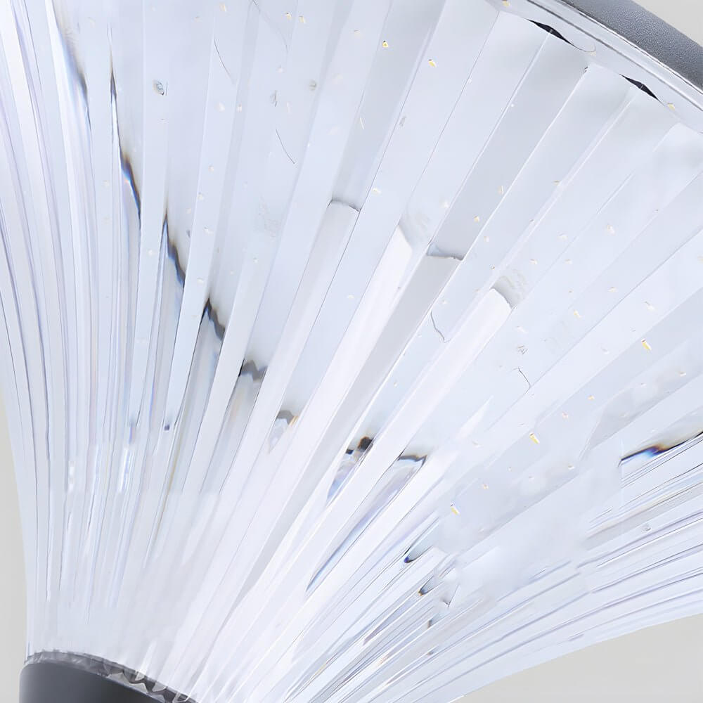 1 - Light Black Outdoor LED Solar Lamp Post and Pole Street Light