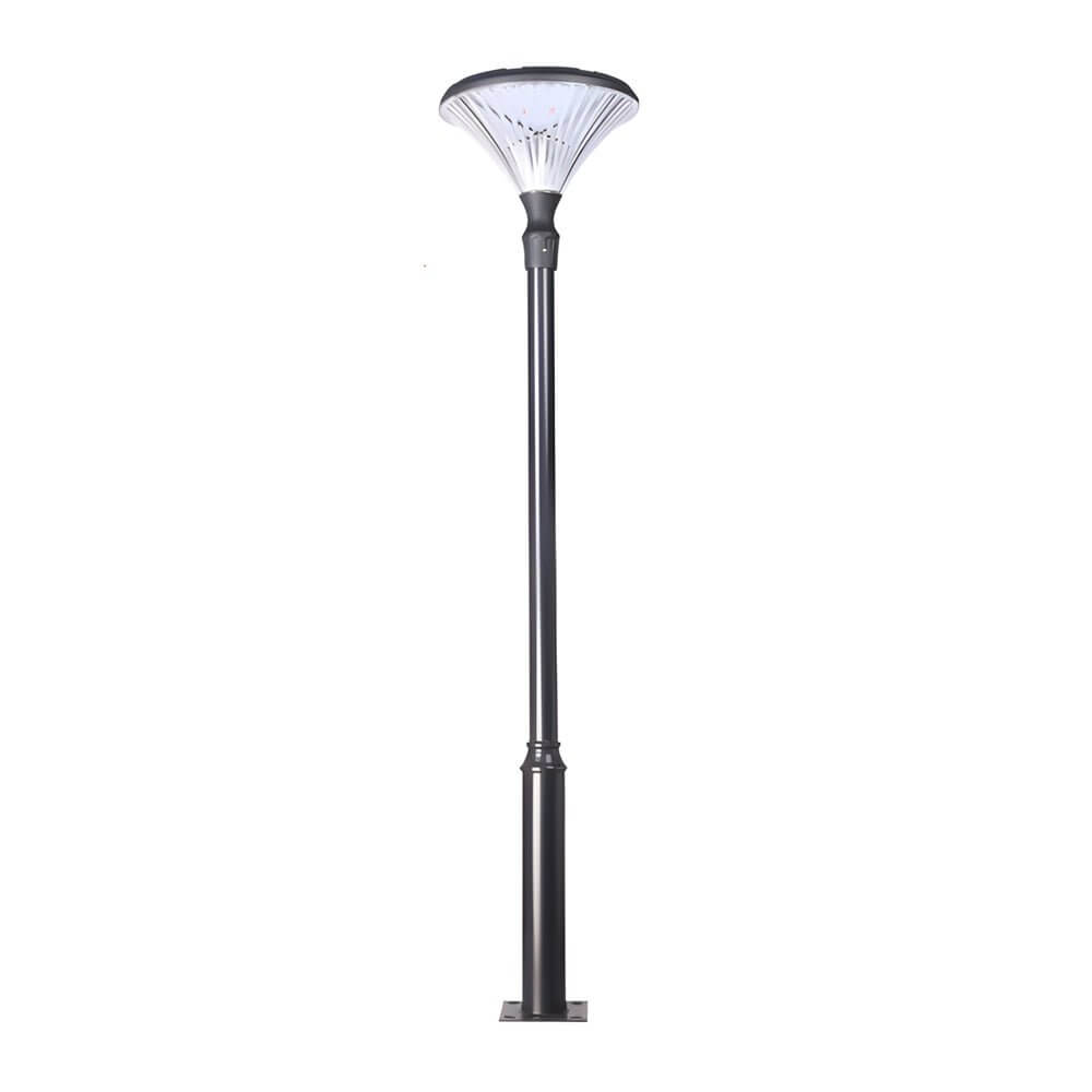 1 - Light Black Outdoor LED Solar Lamp Post and Pole Street Light