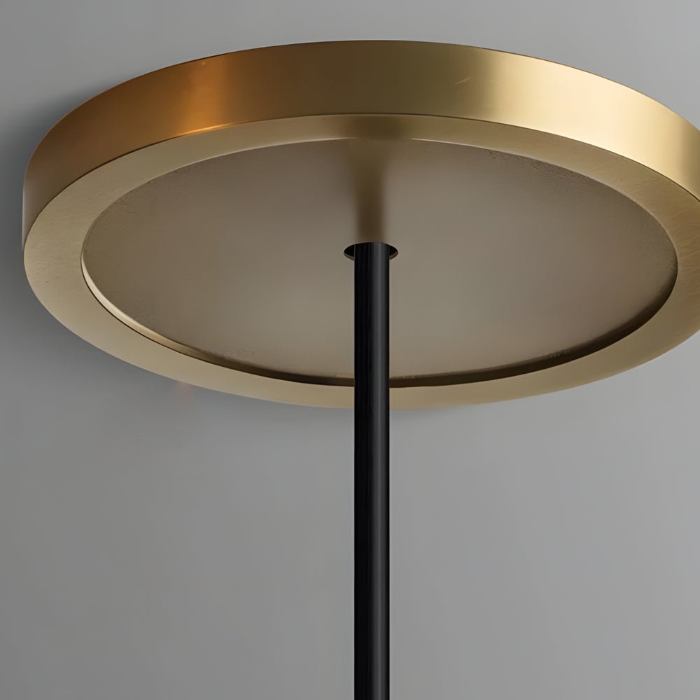 1 - Light Clear Single Geometric Pendant with Crystal Accents