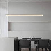 1 - Light Glass Linear LED Island Pendant Light