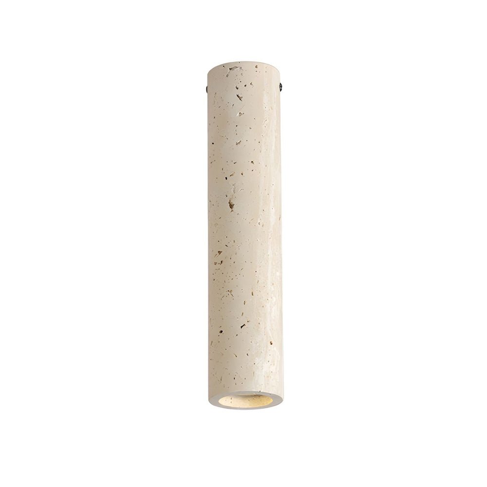 1 - Light Modern Yellow Travertine Long Tube Ceiling Lamp for Hallway, Entrance