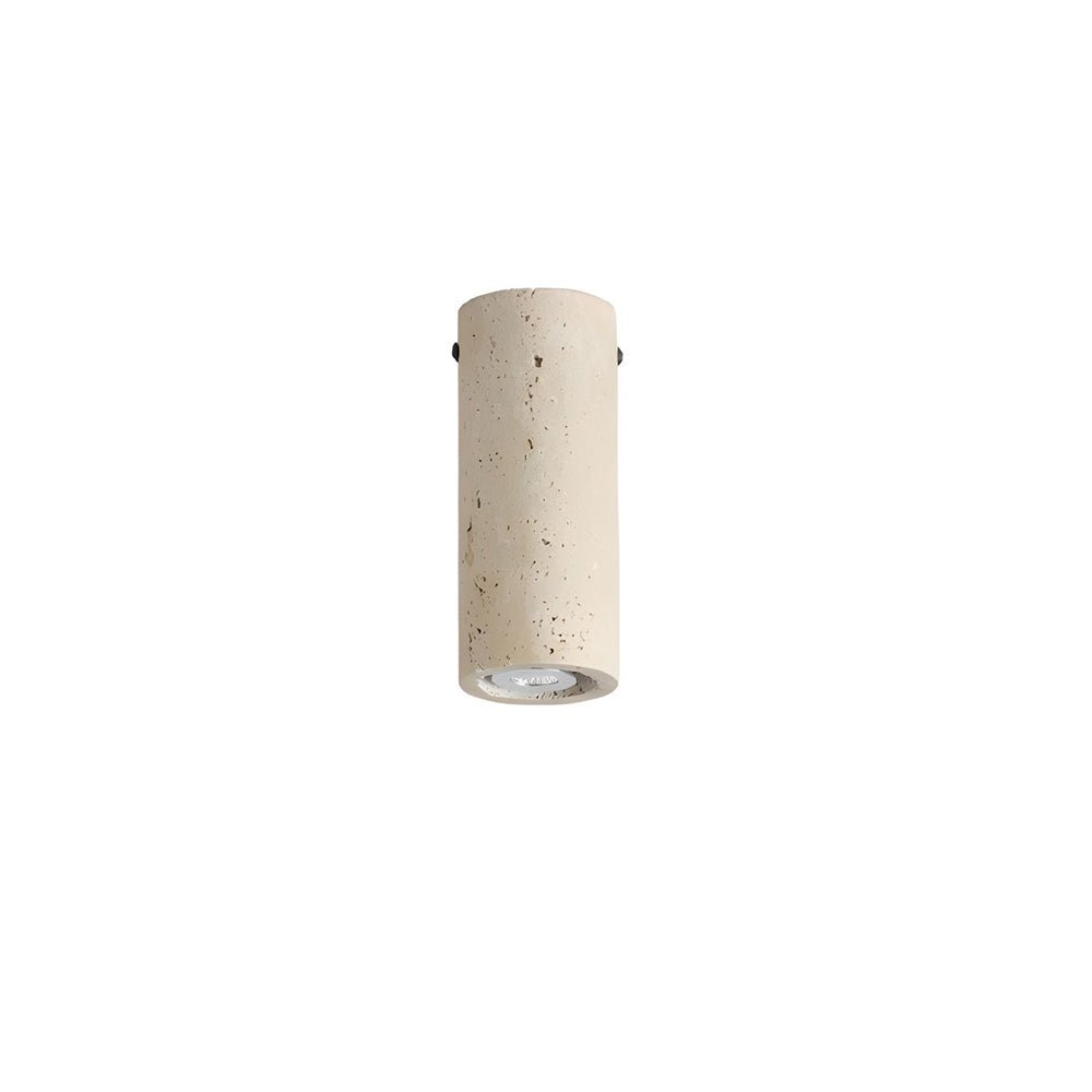 1 - Light Modern Yellow Travertine Long Tube Ceiling Lamp for Hallway, Entrance