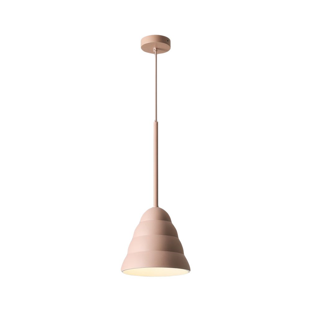 1 - Light Resin Pink Figura Arc Pendant Lamp