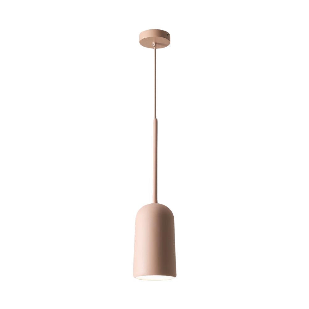 1 - Light Resin Pink Figura Arc Pendant Lamp