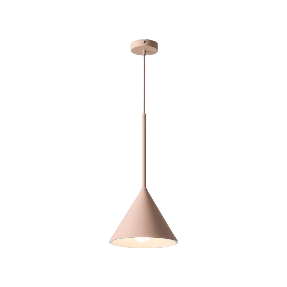1 - Light Resin Pink Figura Arc Pendant Lamp