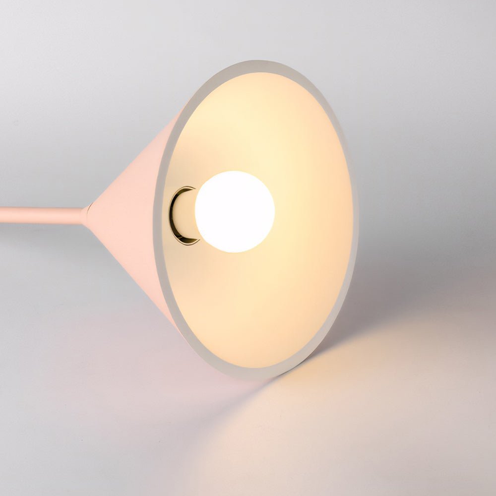 1 - Light Resin Pink Figura Arc Pendant Lamp