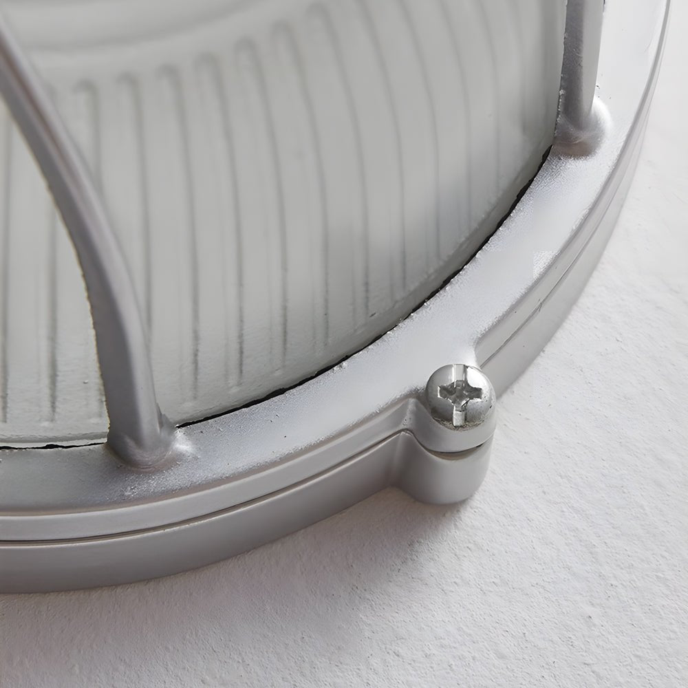 1 - Light Retro Industrial Oval/Round Outdoor Wall Lights Wall Lamp