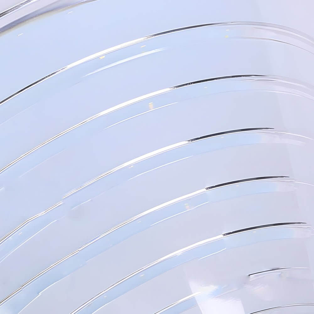 1 - Light Round Solar LED Outdoor Lamp Post in Black