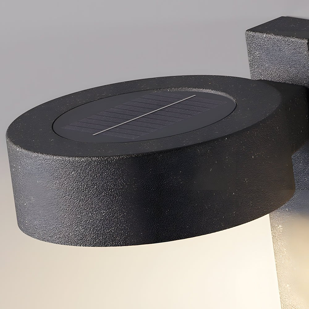 1 - Light Solar Wall Mounted Plant Stand Outdoor Wall Light with Planter