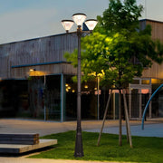 102 - Inch Black Outdoor Street Light with 3 - Light Post Lamp and Pole